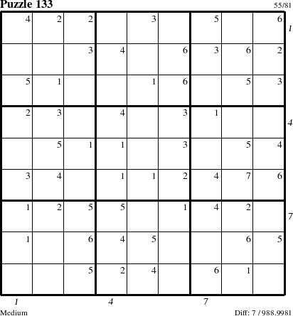 Step-by-Step Instructions for Puzzle 133 with all 7 steps marked