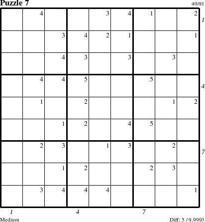 Step-by-Step Instructions for Puzzle 7 with all 5 steps marked